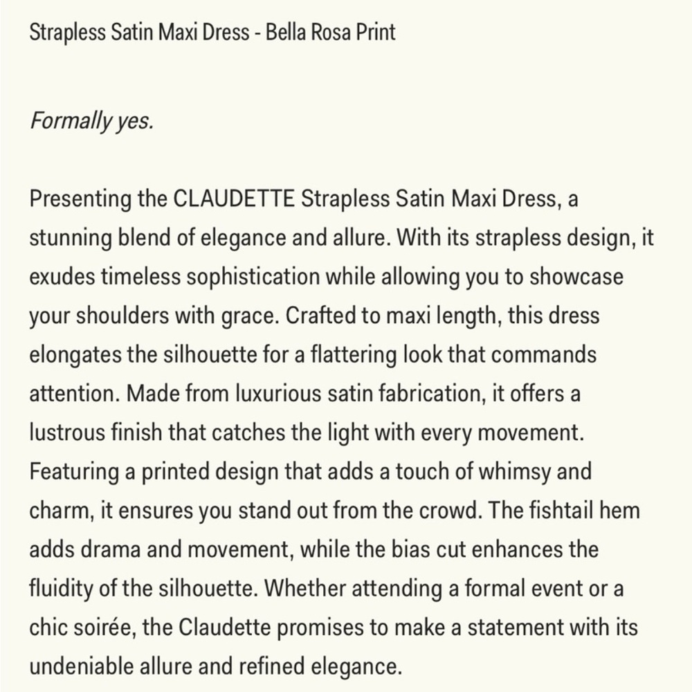 Meshki Strapless Satin Maxi Dress - Picture 4 of 6